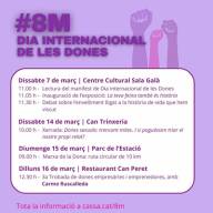 Parlem dels actes del 8M amb la regidora Ester Ayala