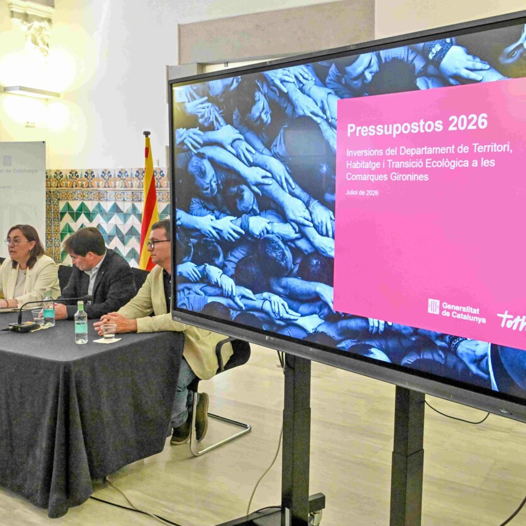 Territori incrementa un 50% les inversions a Girona amb més de 125M€ en habitatge, xarxa viària i transició energètica
